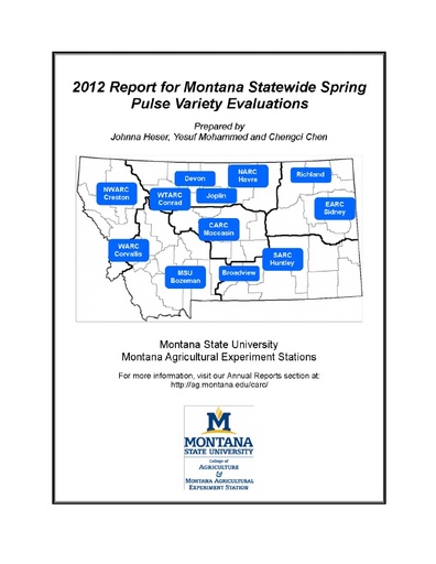 2012 Variety Trails – Montana State University