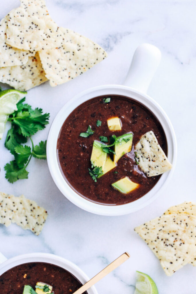5 Ingredient Black Bean Soup