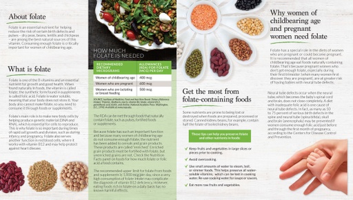 Folate Brochure – Reasons to Eat Pulses (Page 2)