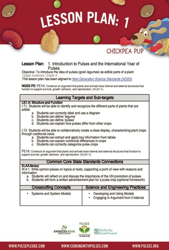 Pulse Curriculum Lesson 1 – Grade 4 page 1