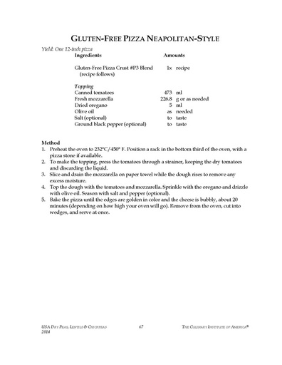 Gluten free pizza neapolitan