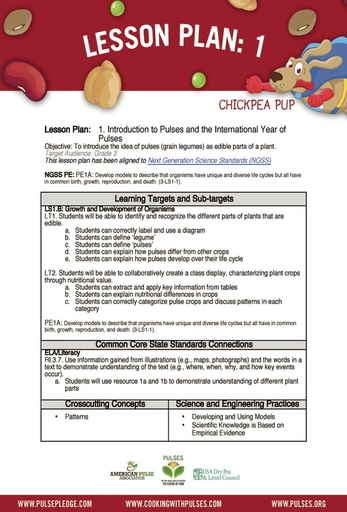 Pulse Curriculum Lesson 1 – Grade 3 page 1