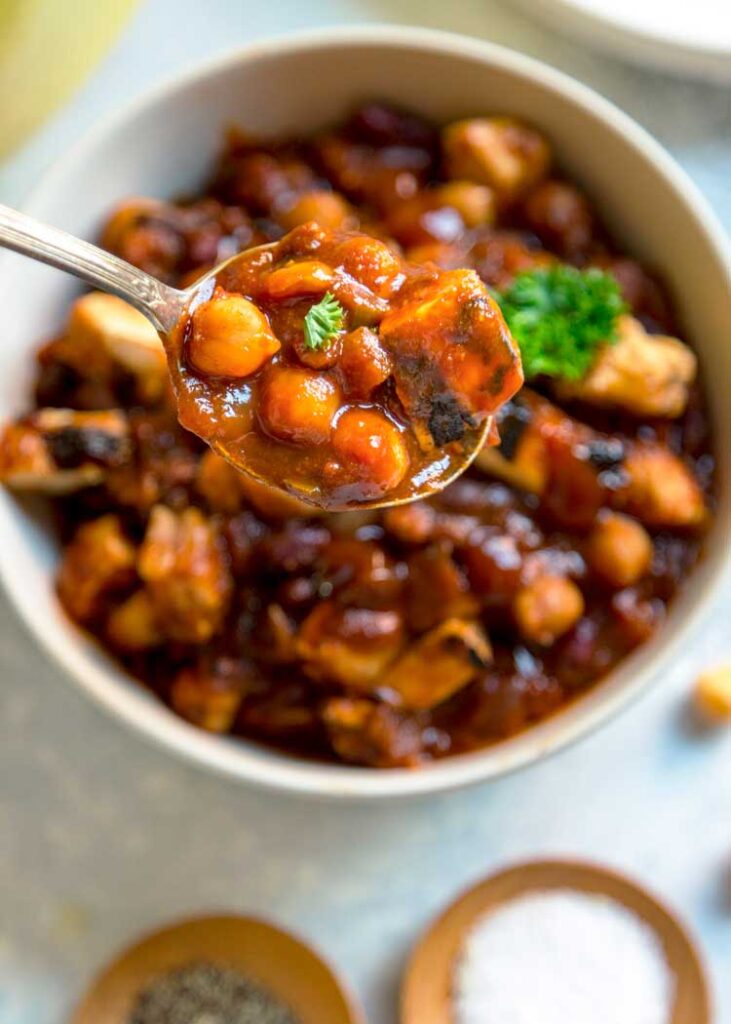 BBQ Chicken Chickpea Chili