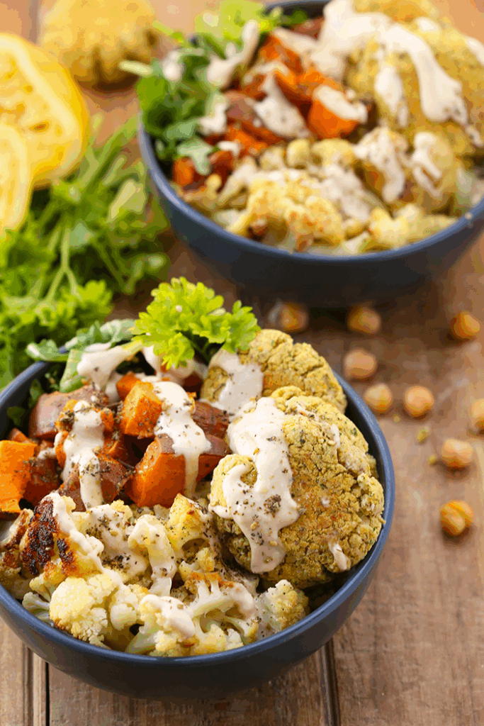 Baked Falafel Buddha Bowls