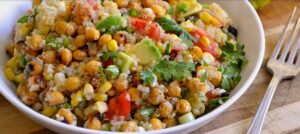Charred Chickpea and Corn Salad