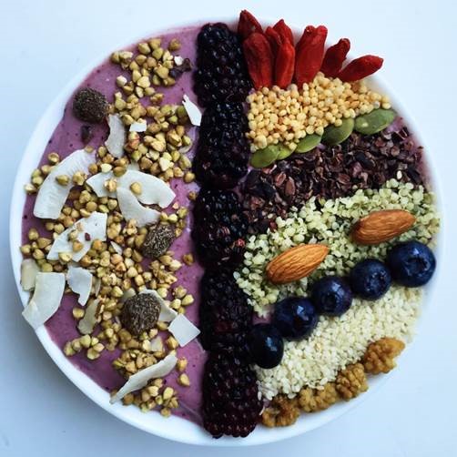 Chickpea Banana Berry Smoothie Bowl