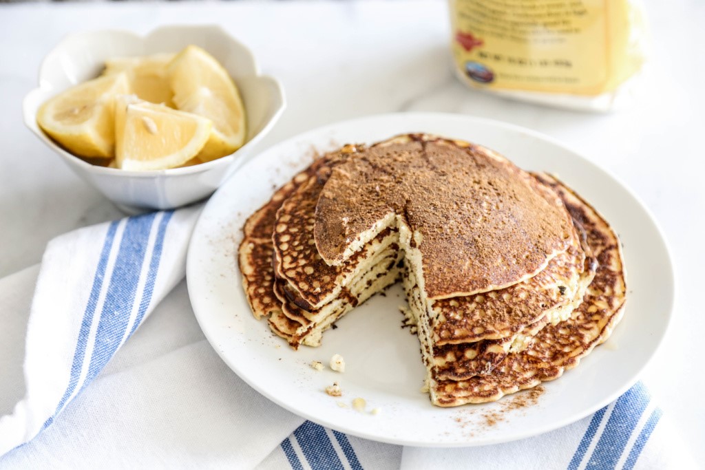 Chickpea Lemon Ricotta Pancakes