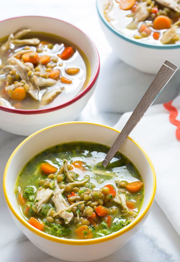 Chimichurri Chicken Lentil Soup