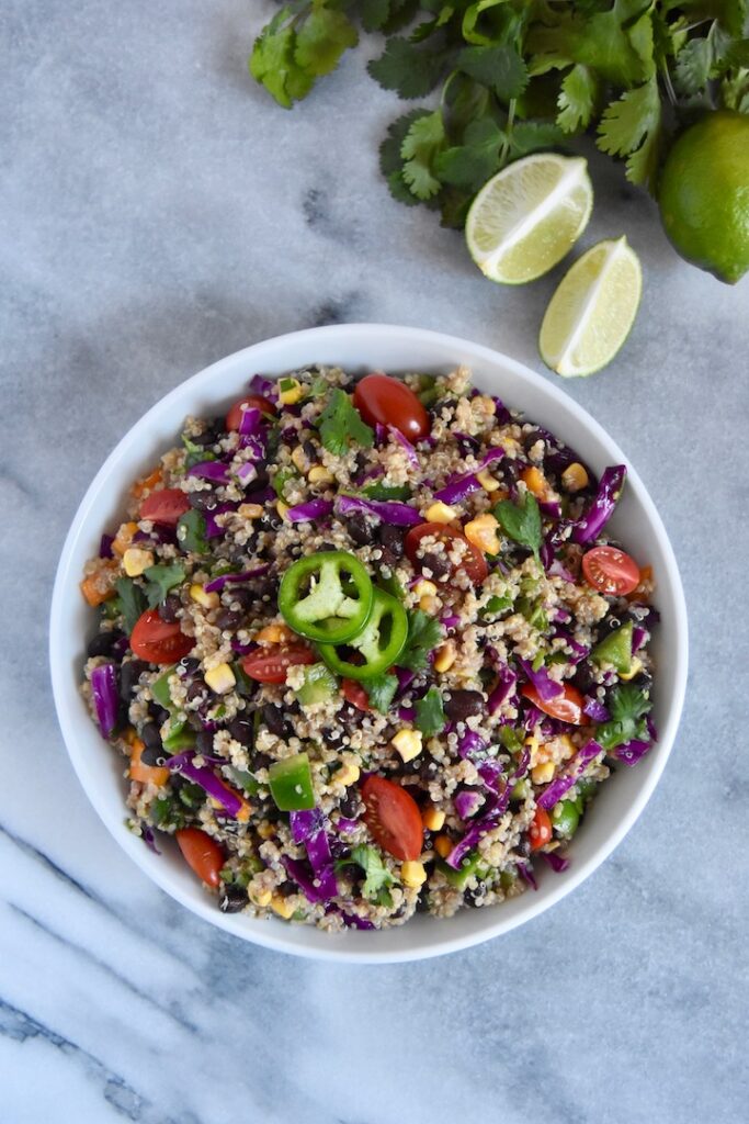 Cilantro Lime Black Bean and Quinoa Salad