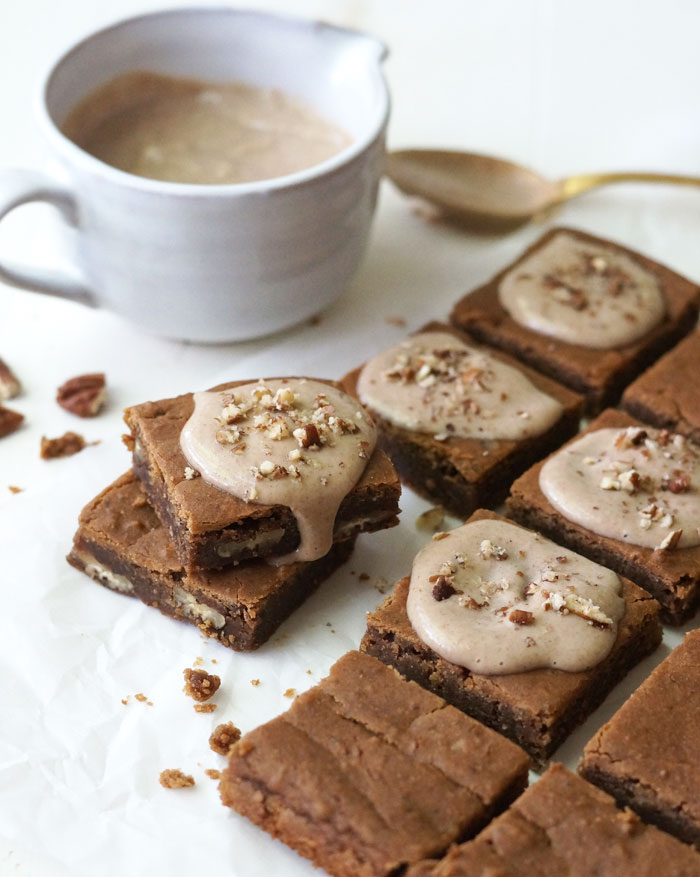 Maple Pecan White Bean Blondies