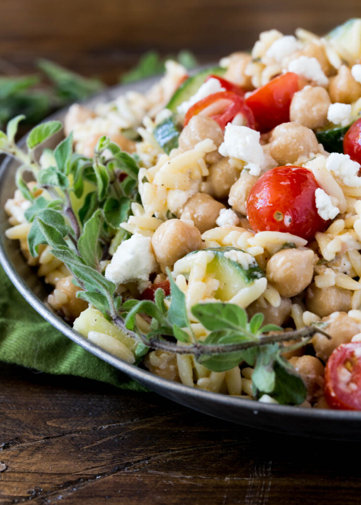 Easy Orzo Chickpea Salad