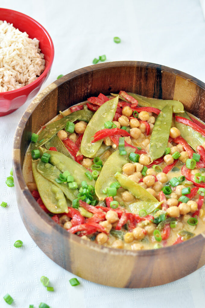 Green Curry with Chickpeas