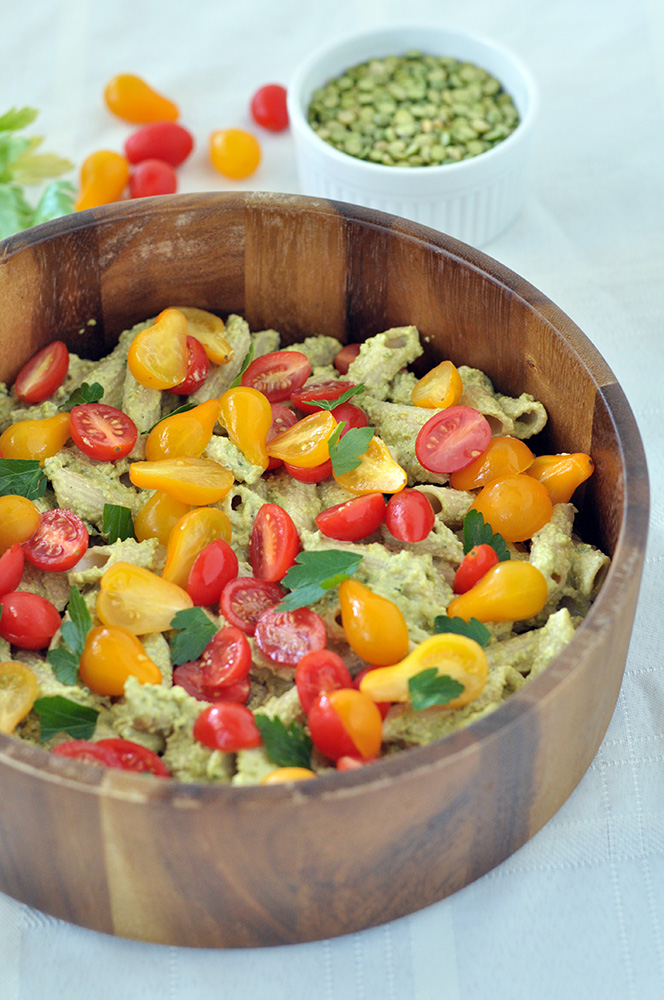 Pea Pesto Pasta Salad