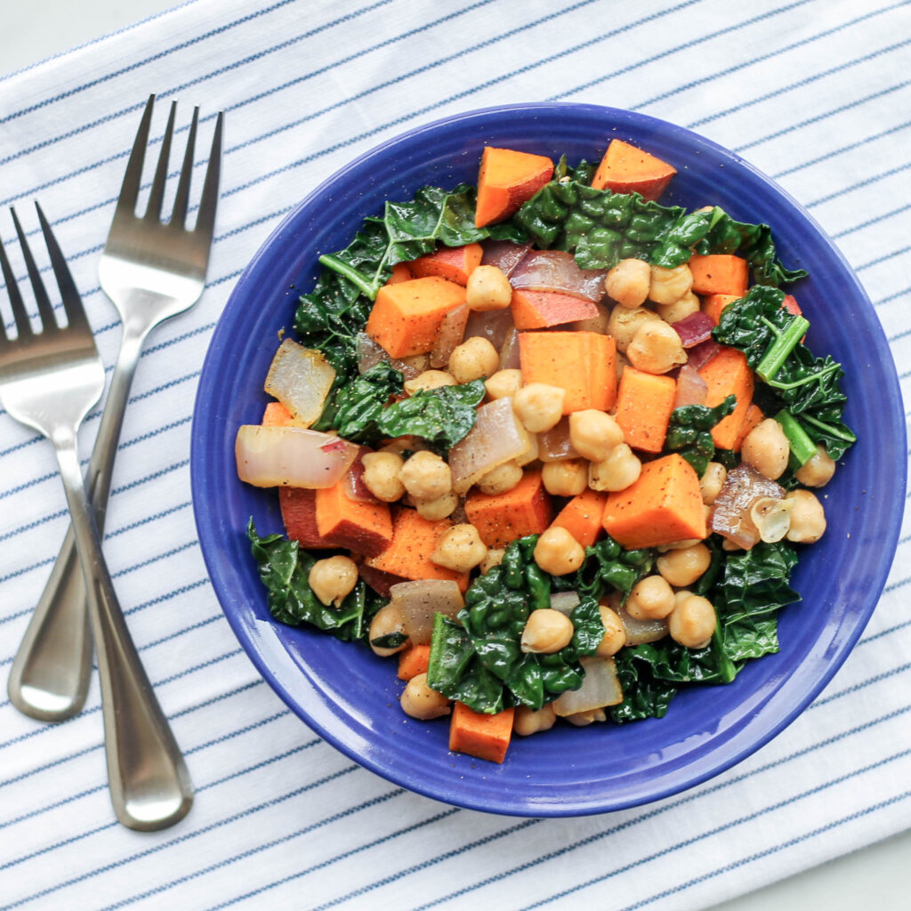 Sweet Potato Chickpea Hash