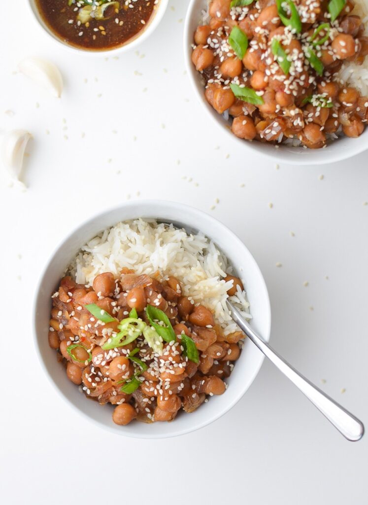 Honey Sesame Chickpeas