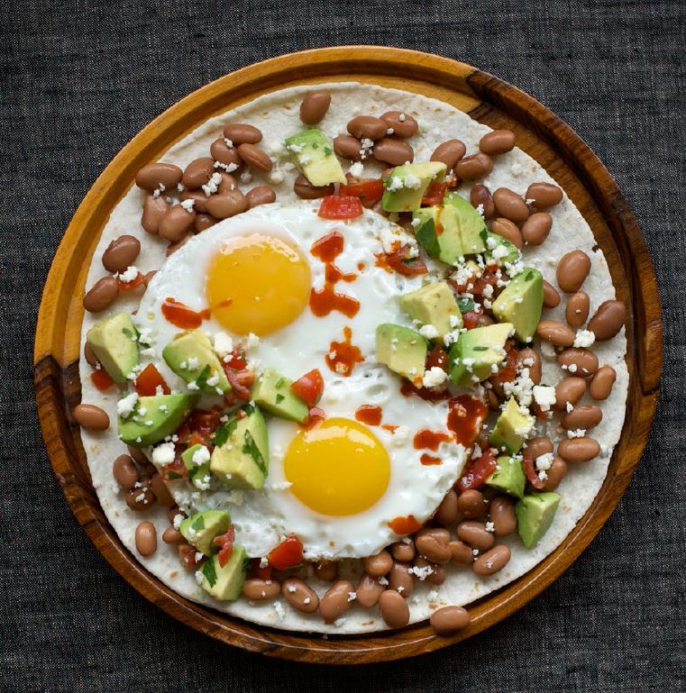 Huevos Rancheros with Avocado Salsa