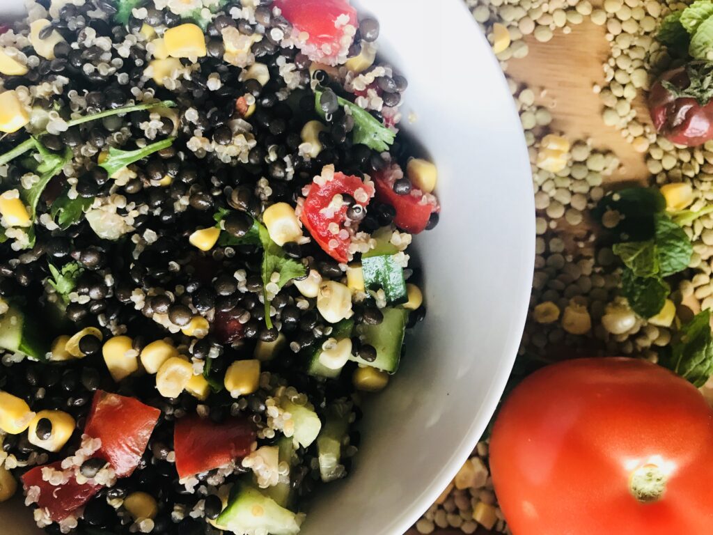 Peruvian World Cup Quinoa-Lentil Salad