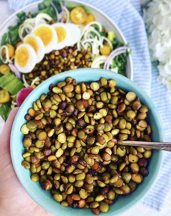 Crispy Honey Mustard Split Green Peas