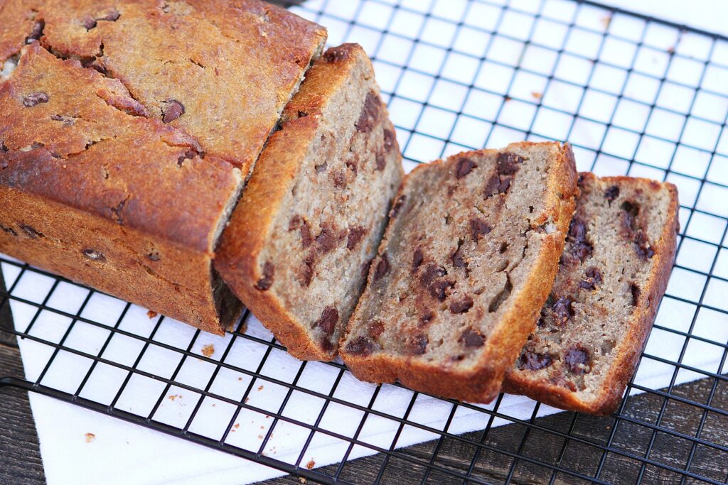 Lentil Chocolate Chip Banana Bread
