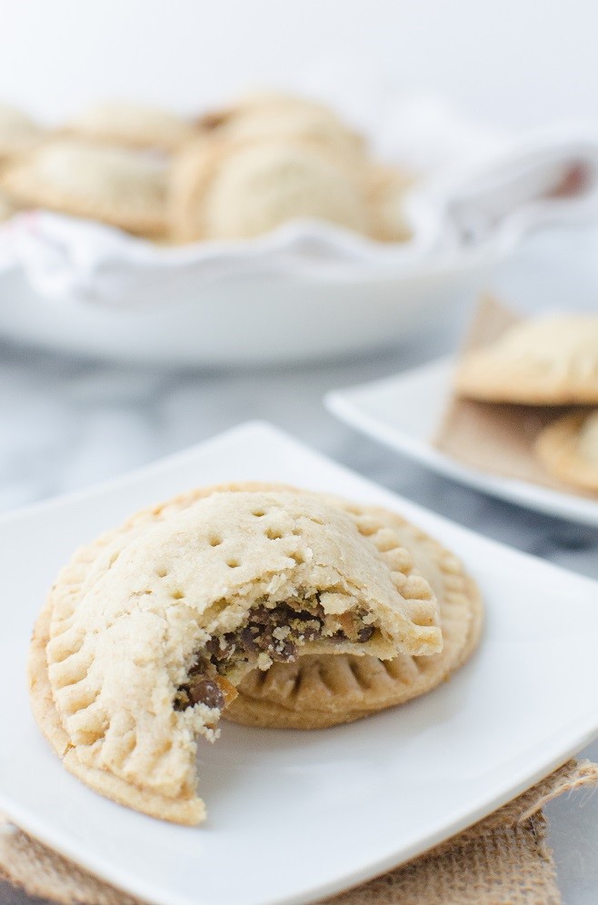 Lentil Hand Pies with Basil Walnut Pesto