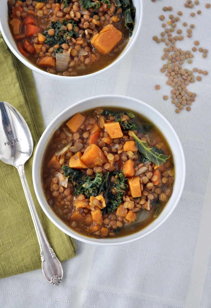 Lentil Sweet Potato Kale Soup
