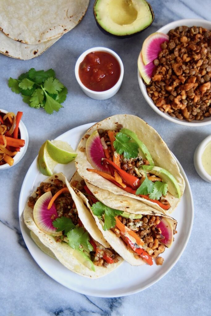 Lentil Walnut Tacos