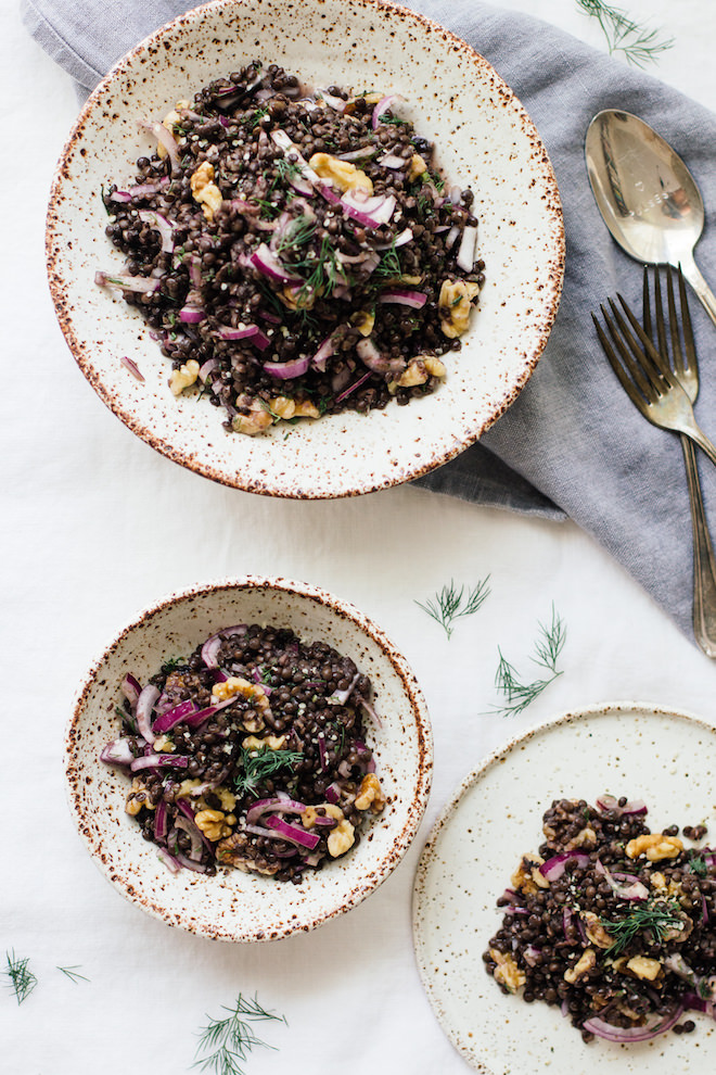 Simple French Inspired Lentil Salad