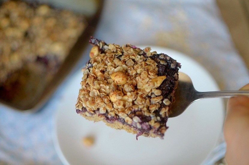 Peanut Butter and Jelly Chickpea Coffee Cake