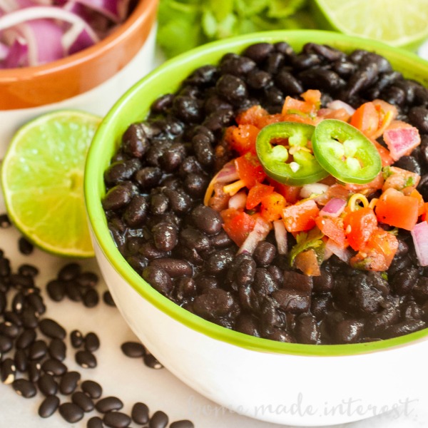 Pressure Cooker Black Beans and Chorizo