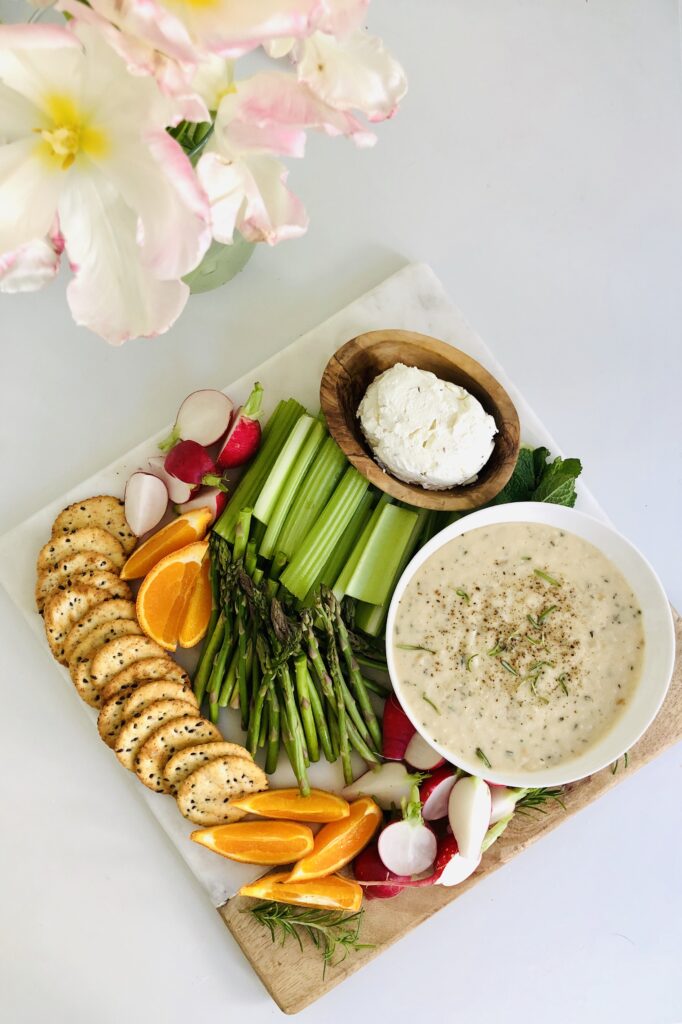 Roasted Garlic & Rosemary White Bean Dip