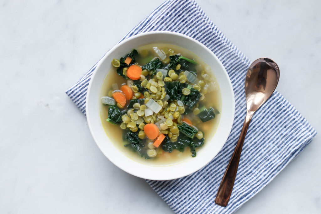 Split Pea and Kale Soup