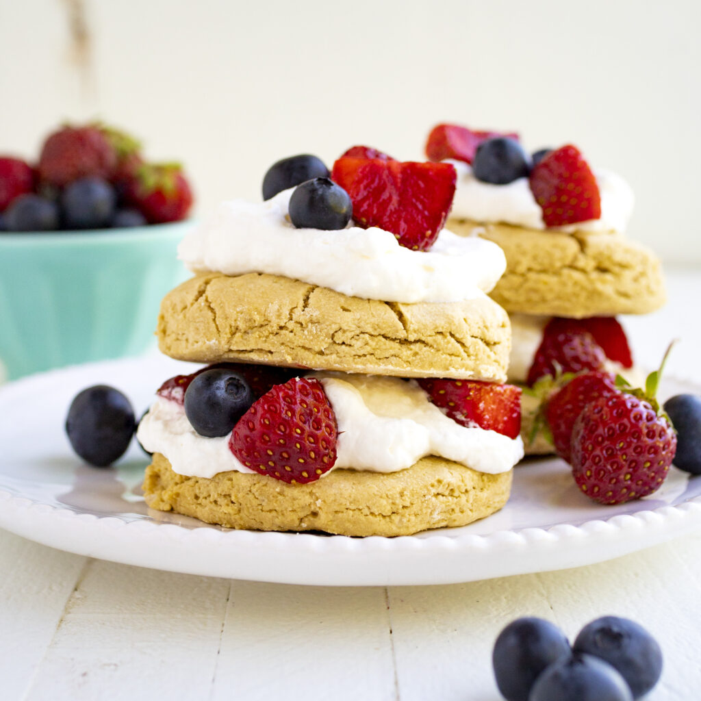 Chickpea Flour Berry Shortcake
