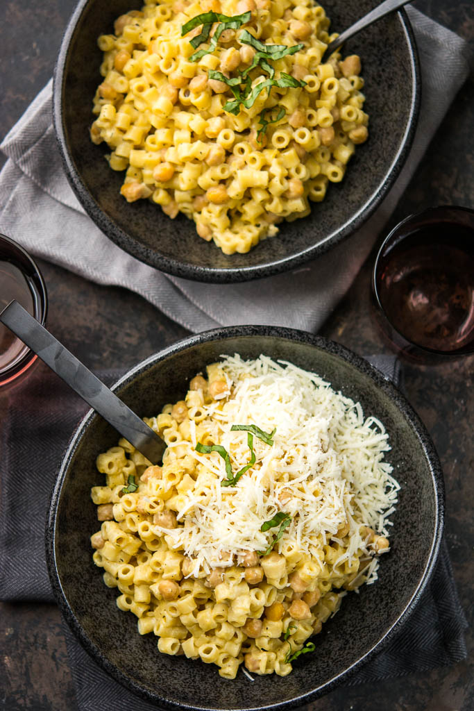 Slow Cooker Butternut Squash and Chickpea Pasta