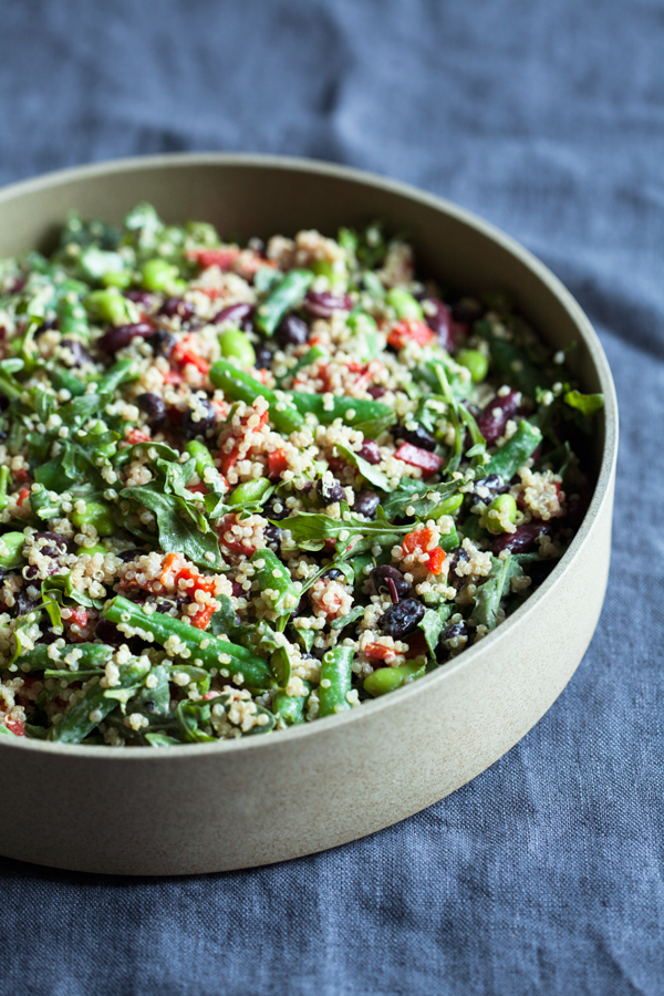 Protein-Packed Black Bean and Kidney Bean Quinoa Salad