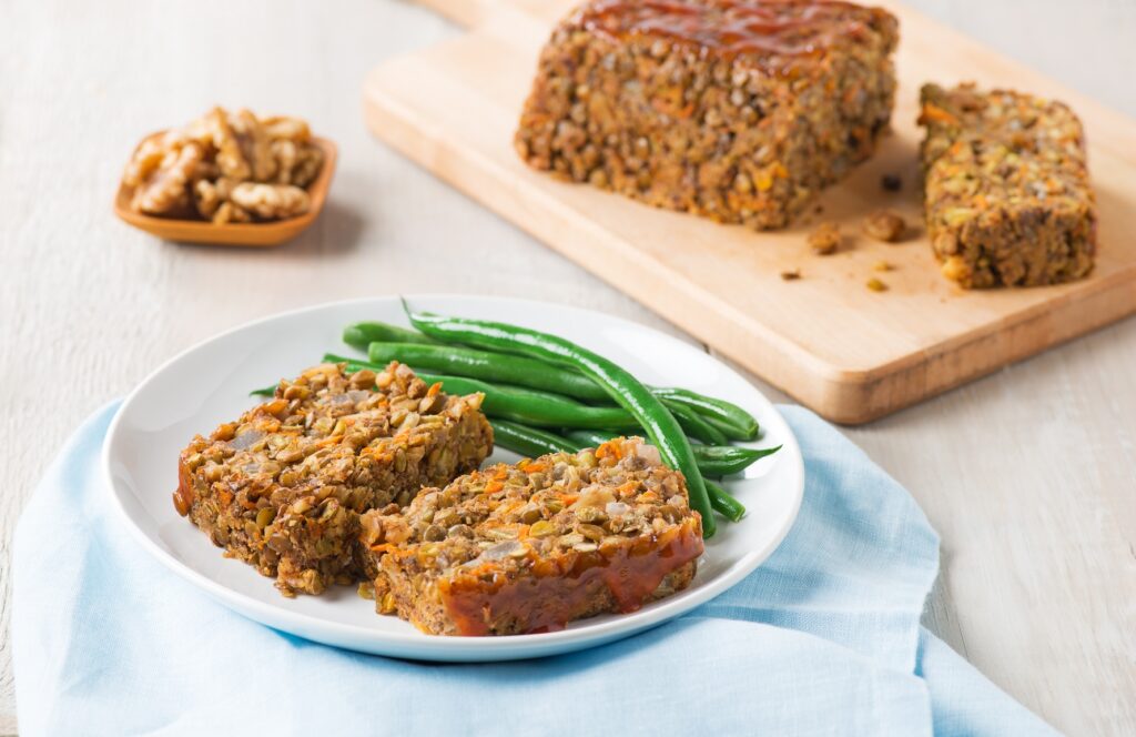 Vegan Lentil Walnut Loaf