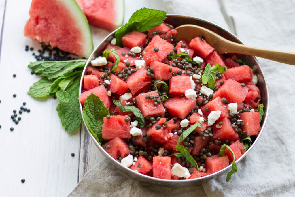 Lentil Watermelon Summer Salad