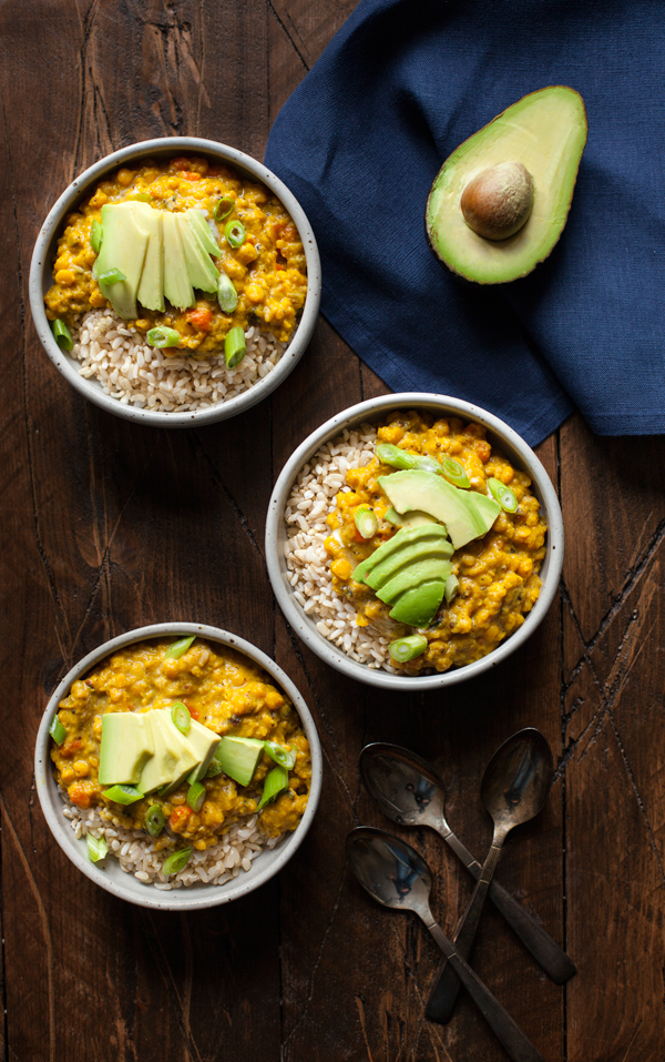 Yellow Split Pea Coconut Breakfast Porridge