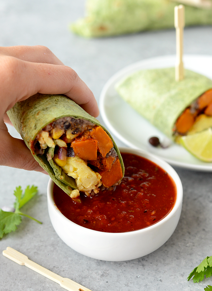 Black Bean Breakfast Burritos