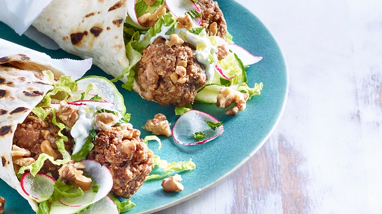 California Walnuts Falafel and Tzatziki