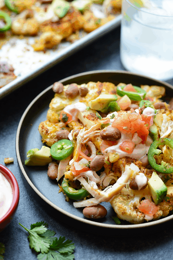 One-Pan Cauliflower Nachos