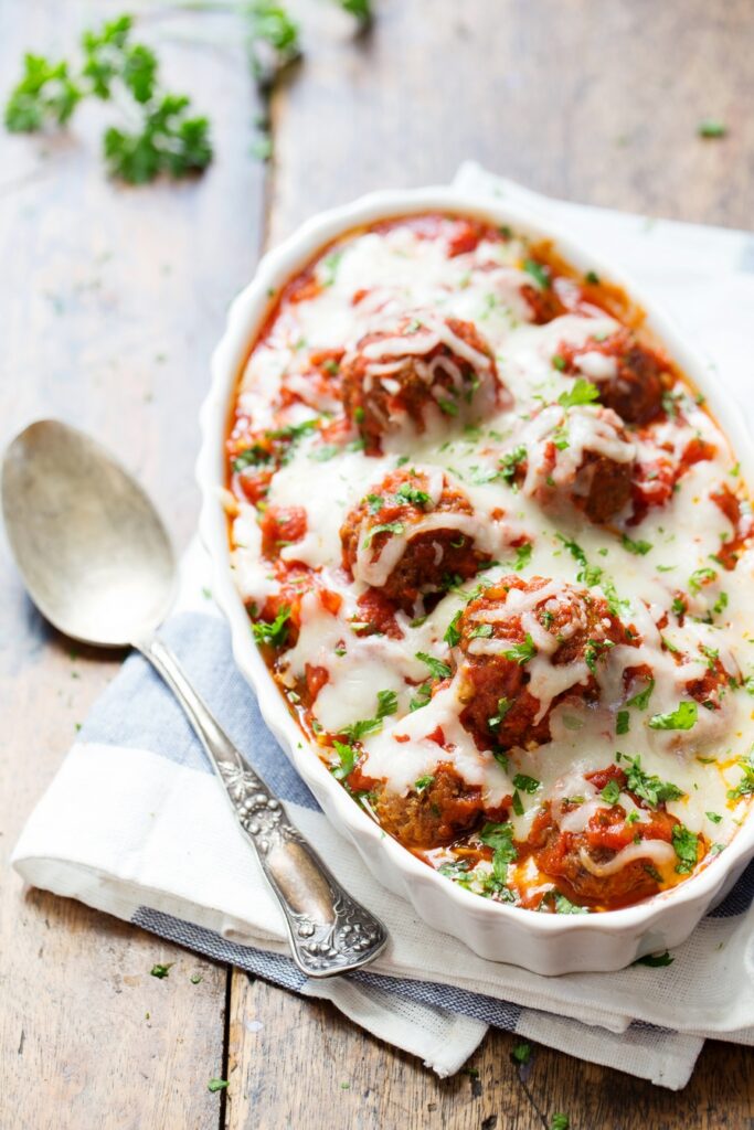Cheesy Marinara Lentil Meatballs