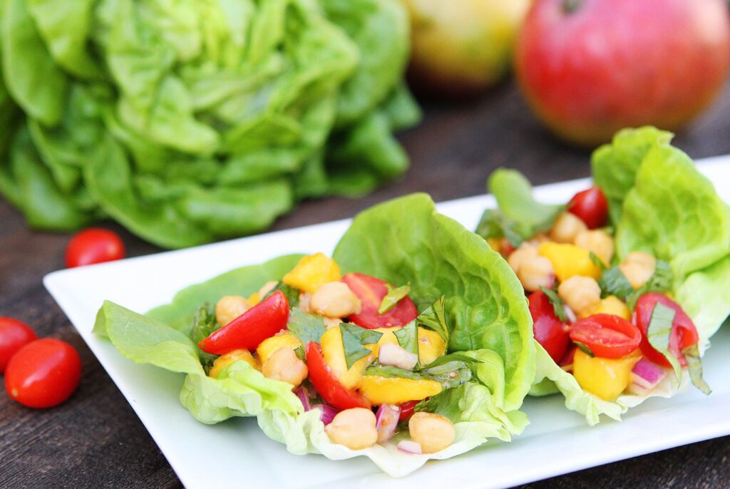 Chickpea Lettuce Wraps