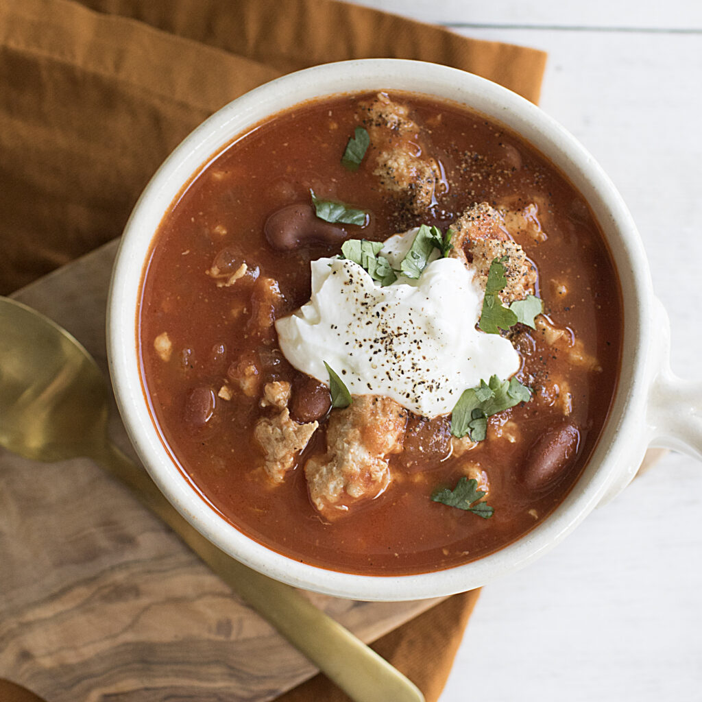 Red Kidney Bean Turkey Chili