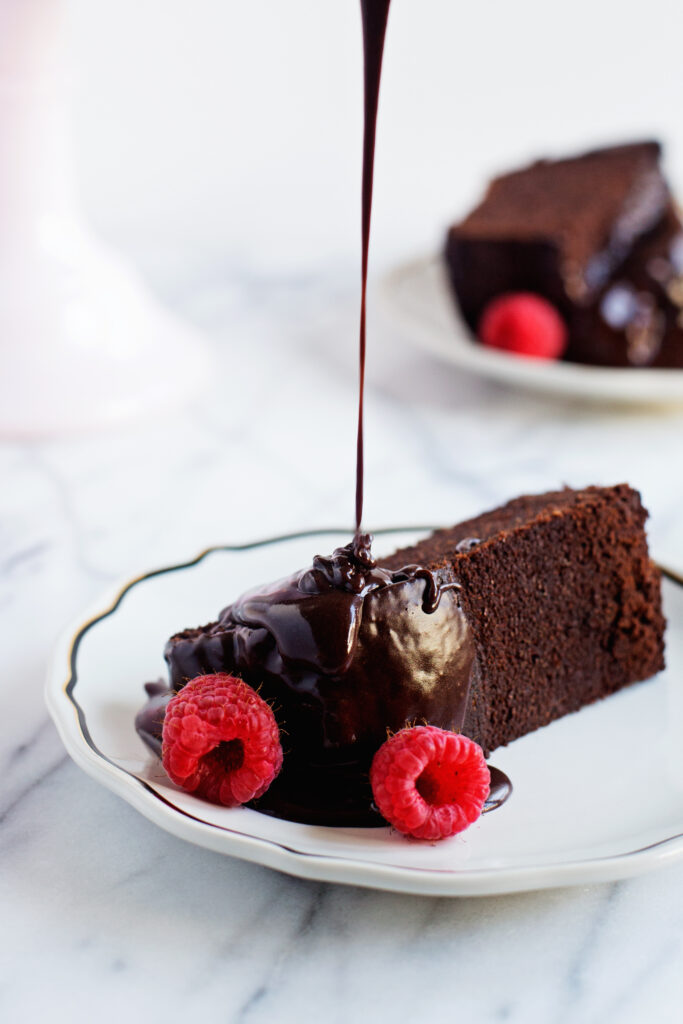 Simple Chocolate Cake with Chickpea Flour
