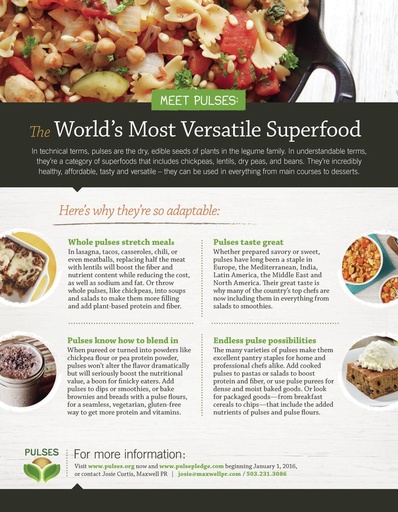 Meet Pulses: The World’s Most Versatile Superfood