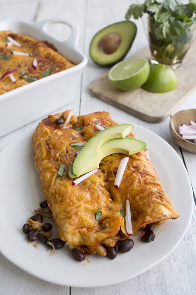 Chicken and Black Bean Enchiladas