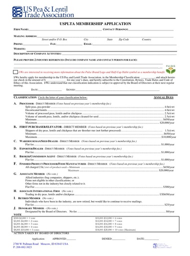 2017 USAPLTA Membership Application Form