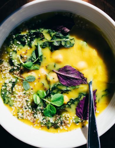 Bright & Grounding Chickpea, Parsnip and Kale Soup