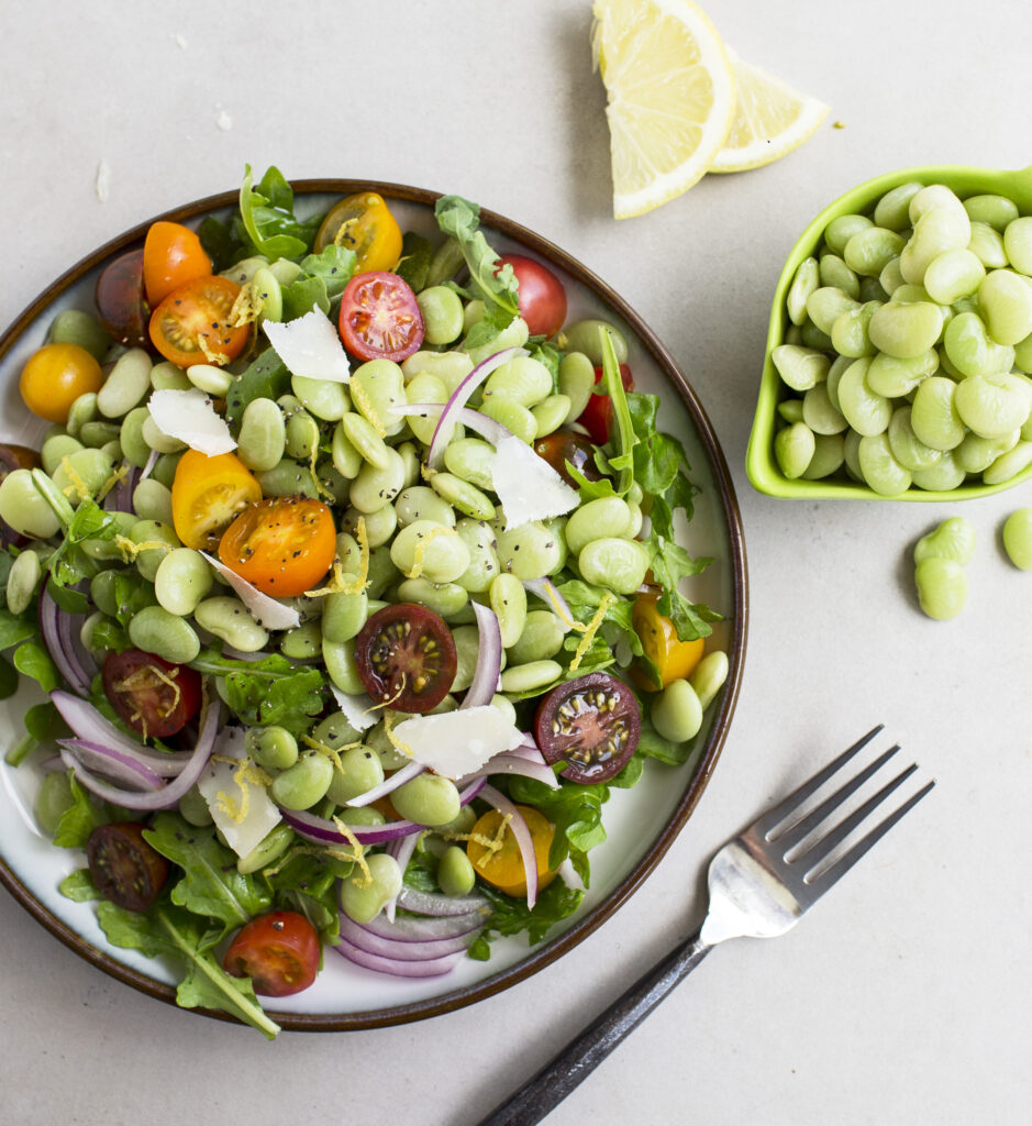 Baby Lima Bean Salad with Parmesan