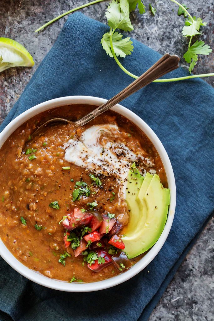Slow Cooker Chipotle Lentil Soup